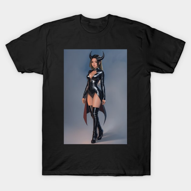 Devil Girl T-Shirt by Tazlo